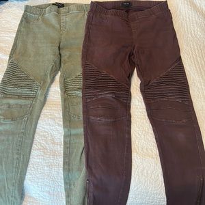 🤩 VICI Piper Moto Leggings Jeggings TWO PAIRS